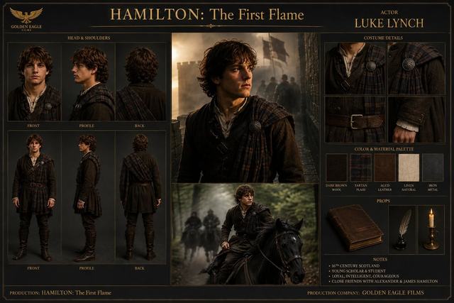 Luke Lynch · model sheet