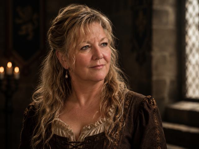 Eliz Ann Perry as Dame Nichola Seton, Prioress of Elcho