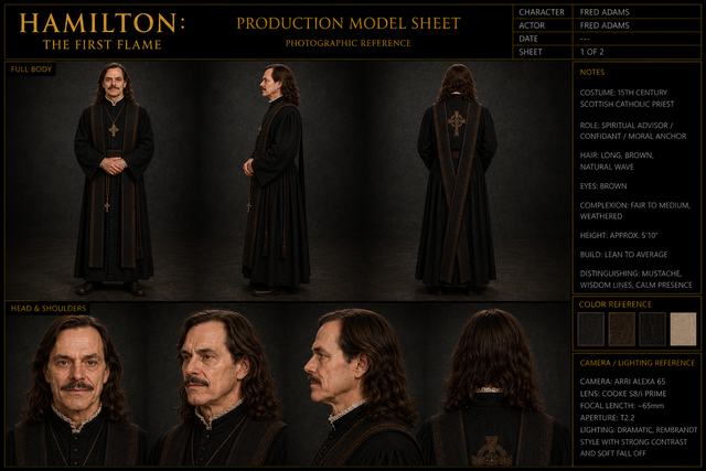 Fred Adams · model sheet 3