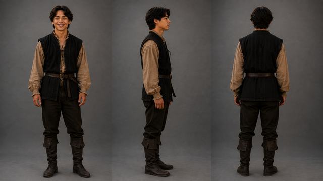 Jaymes Hamilton · model sheet 1