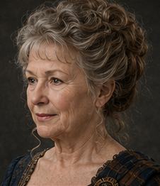 Josephine Carricato as Dame Egidia Ramsay, Prioress of Sciennes